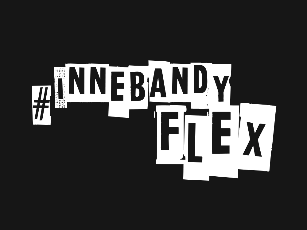 Bigtail case InnebandyFlex logo black background