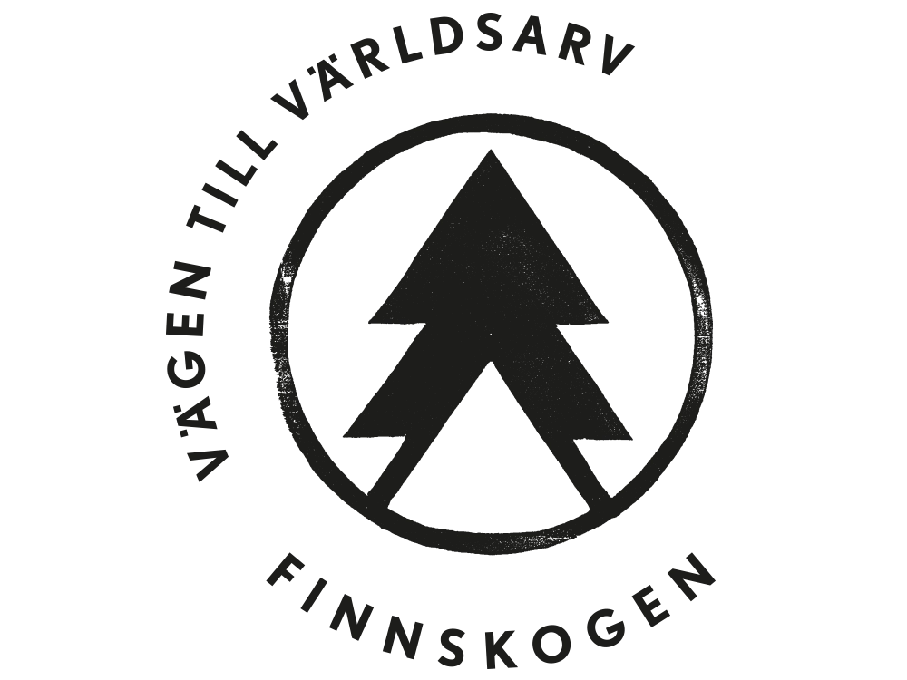 Logotyp Finnskogen - vägen till världsarv