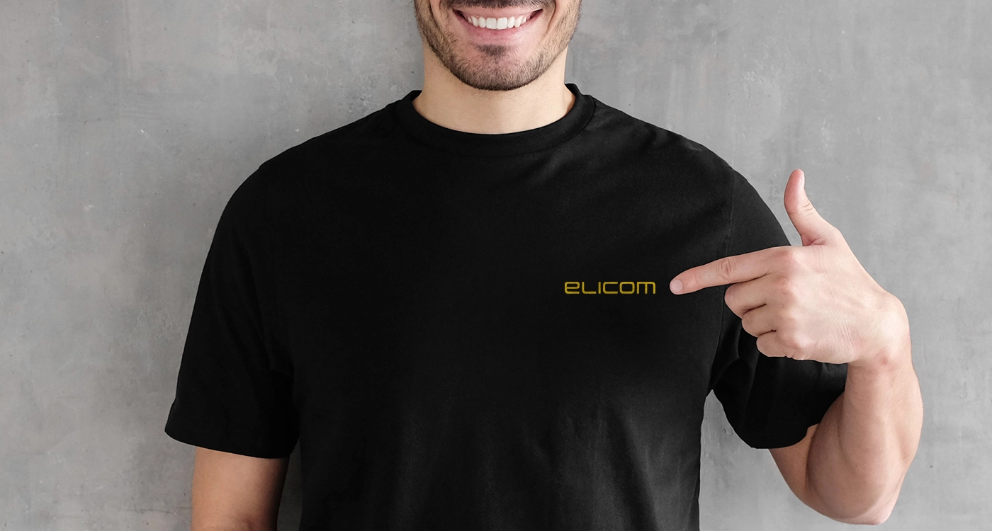 Elicom logotyp på tröja