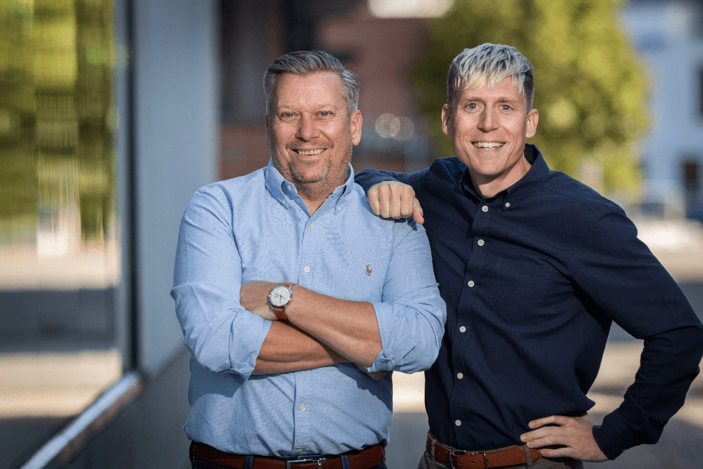 Porträtt av Magnus Haugerud och Markus Ryberg på Signtools