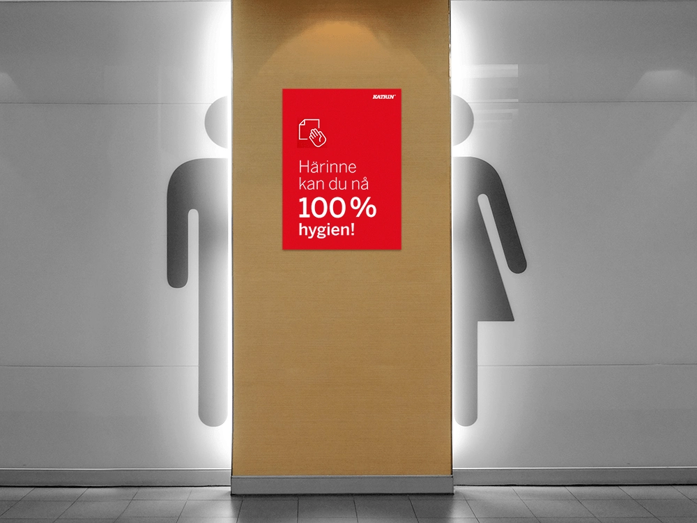 Katrin torkpapper kampanj 100% hygien