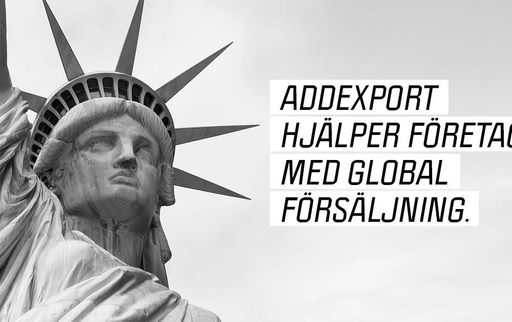 Addexport budskap på bild
