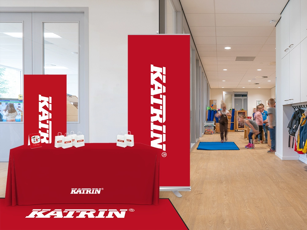 Katrin torkpapper popup utbildning i skolan om handhygien