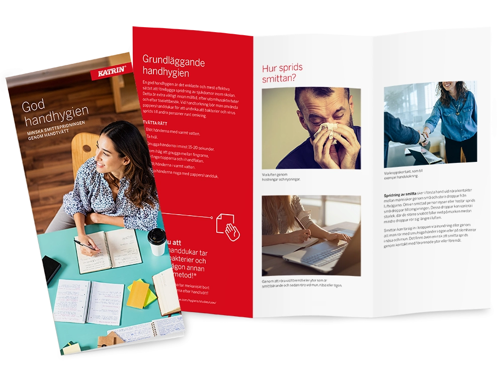 Katrin torkpapper folder God handhygien